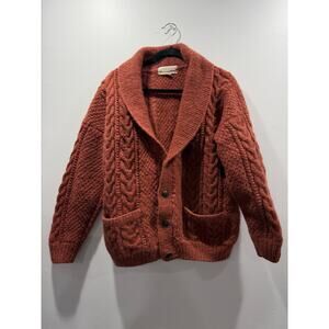 KUMBESHWAR hand knits wool cardigan women size medium